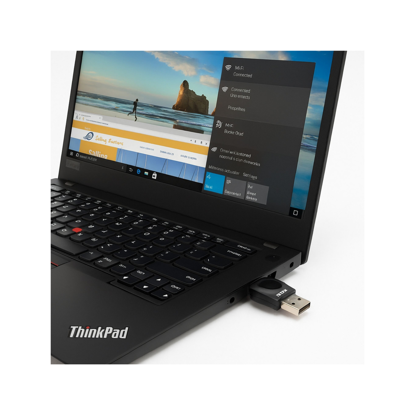 Notebook Lenovo ThinkPad T490 – i5-8365U, 8GB RAM, SSD 256GB, 14” FHD, Windows 11 Pro + Adaptador Wi-Fi USB de Regalo