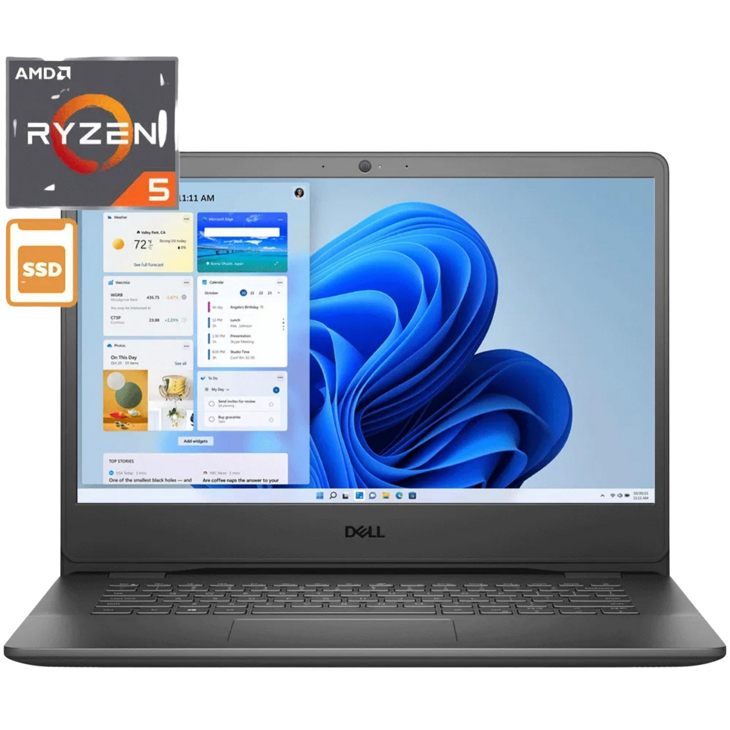 Notebook Dell Vostro Ryzen 5, 8GB RAM, SSD 256GB – 14" HD, Windows 11 Pro