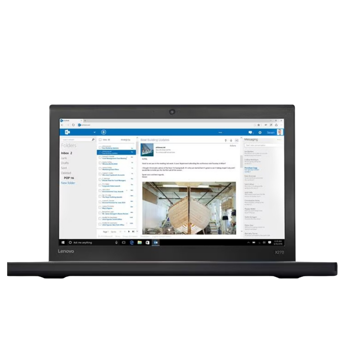 Lenovo ThinkPad X270 Intel i5-6200U 8GB RAM 256GB SSD 12.5" Windows 11 Pro